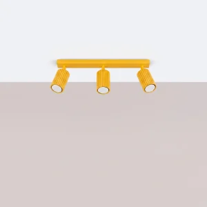 Regleta_amarillo_karbon_3_focos_sollux_molonas_encendida