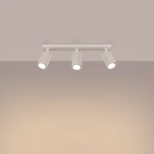 Regleta_beige_karbon_3_focos_sollux_molonas_encendida