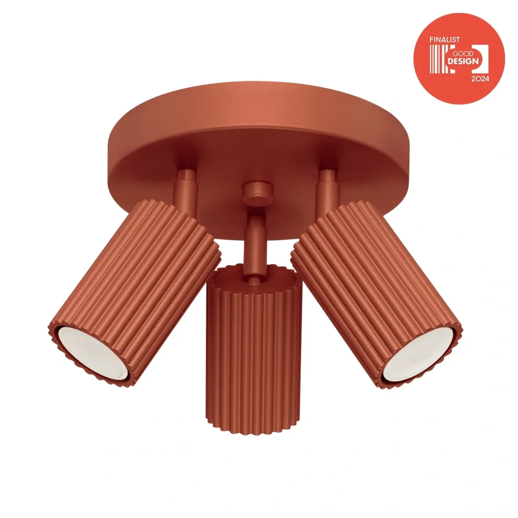 plafon de techo rojo ocre karbon